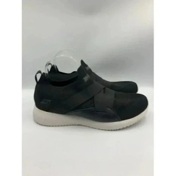 Skechers Womens Black 59559R Low Top Slip On Comfort Sneaker‎ Shoes Size US 11 - Picture 3 of 8